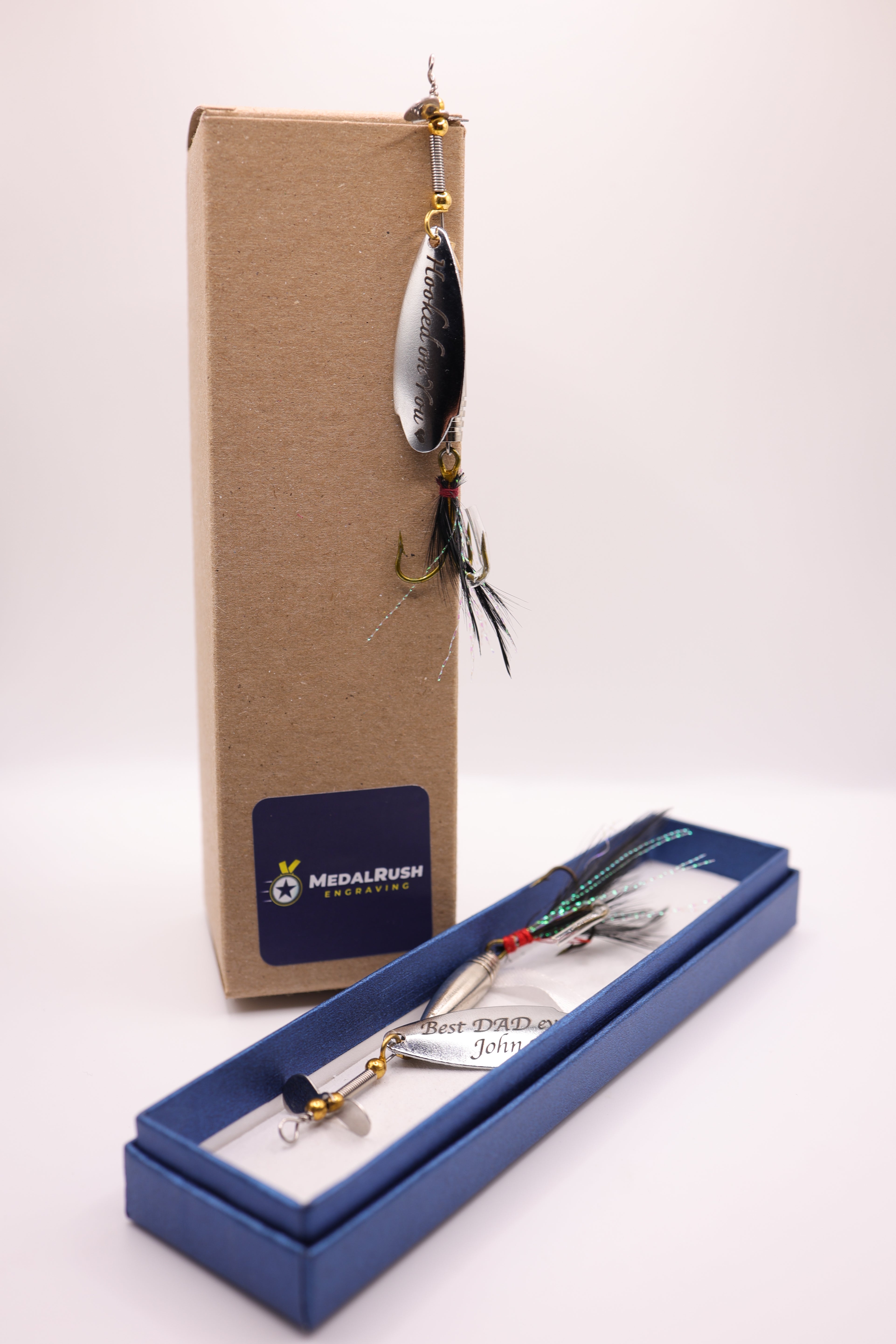 antique fishing lure gift Custom I Hooked The Best Dad Bait Personalized Pike Bass Lure Fishing Box Day Men's Spinner Spoon Jig for Fathers Day /strong Vintage Fishing Lure French Made,