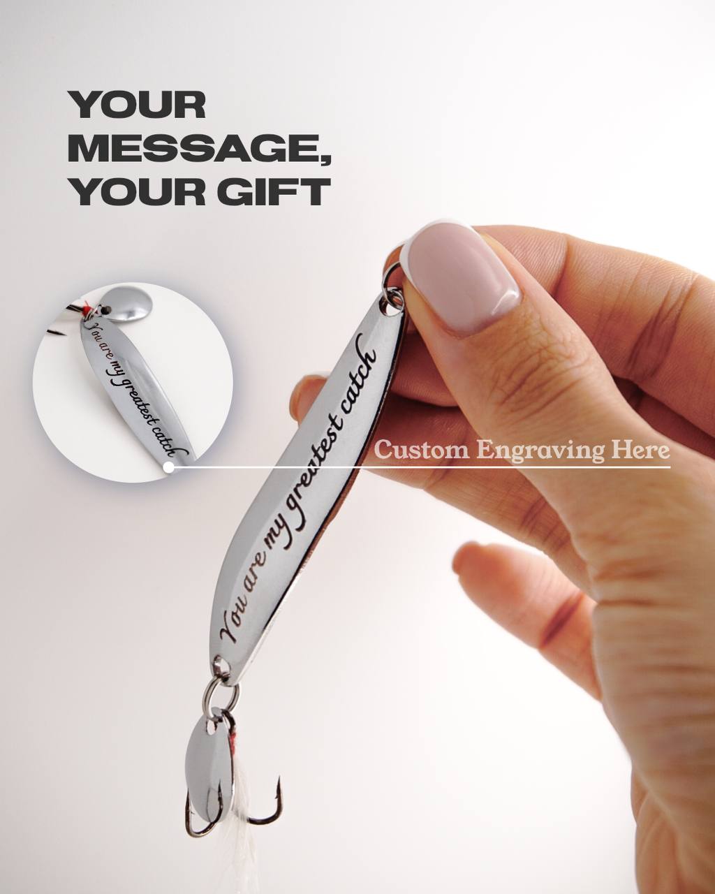 Personalized Engraved Fishing Lure Gift – Custom Message Keepsake for Personalized Engraved Fishing Lure Gift – Custom Message Keepsake for
