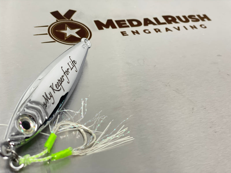 100g Personalized Engraved Fishing Lure – Gift Box Included
