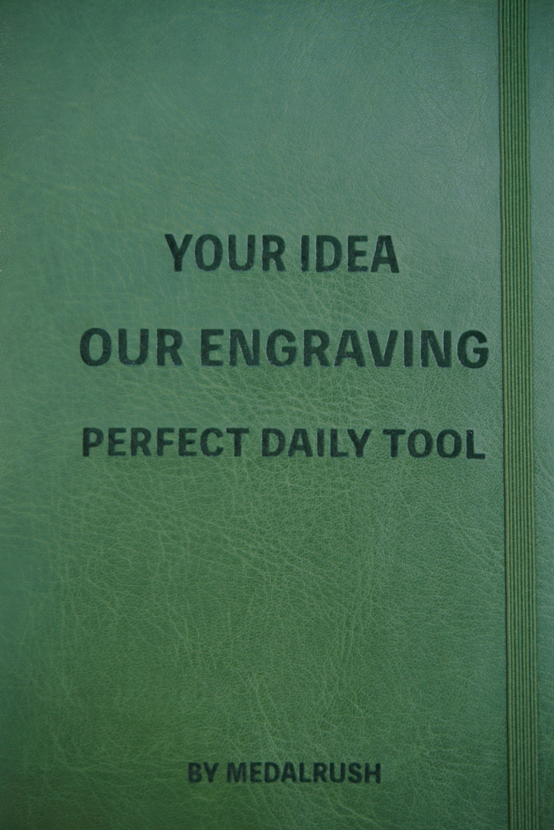 Personalized Engraved Leather Notebook – Custom Journal for Work, Stud