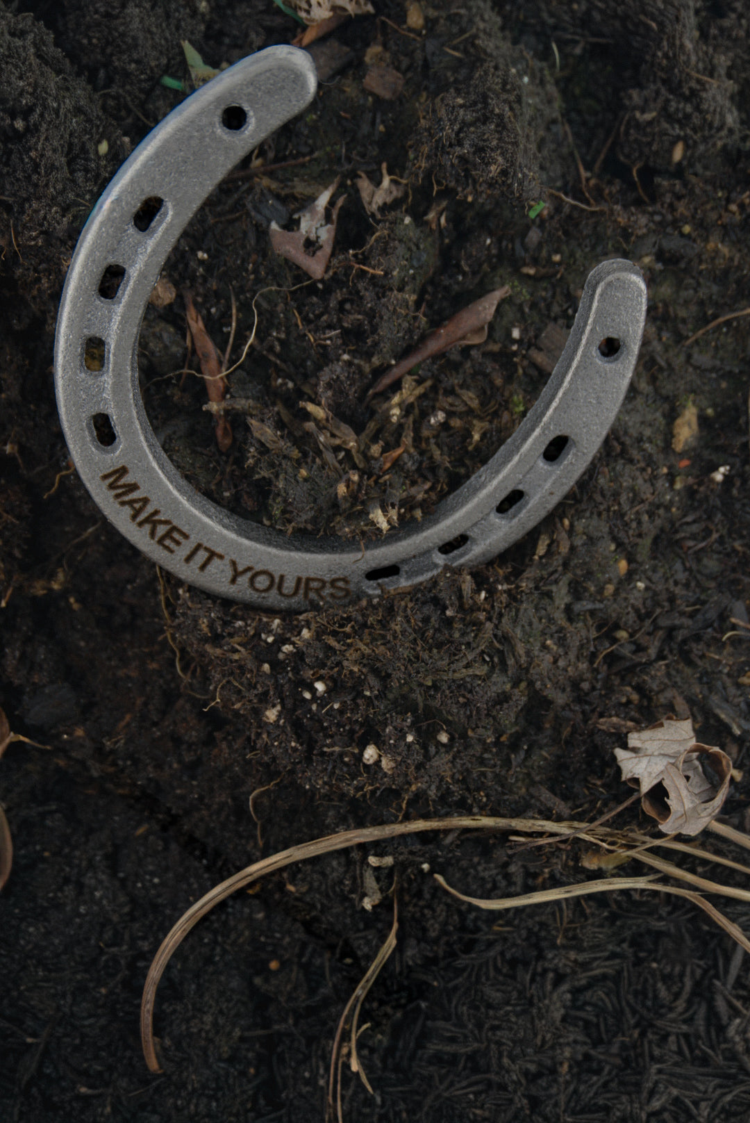 Personalized Horseshoe – Custom Engraved Cast Iron Good Luck Charm