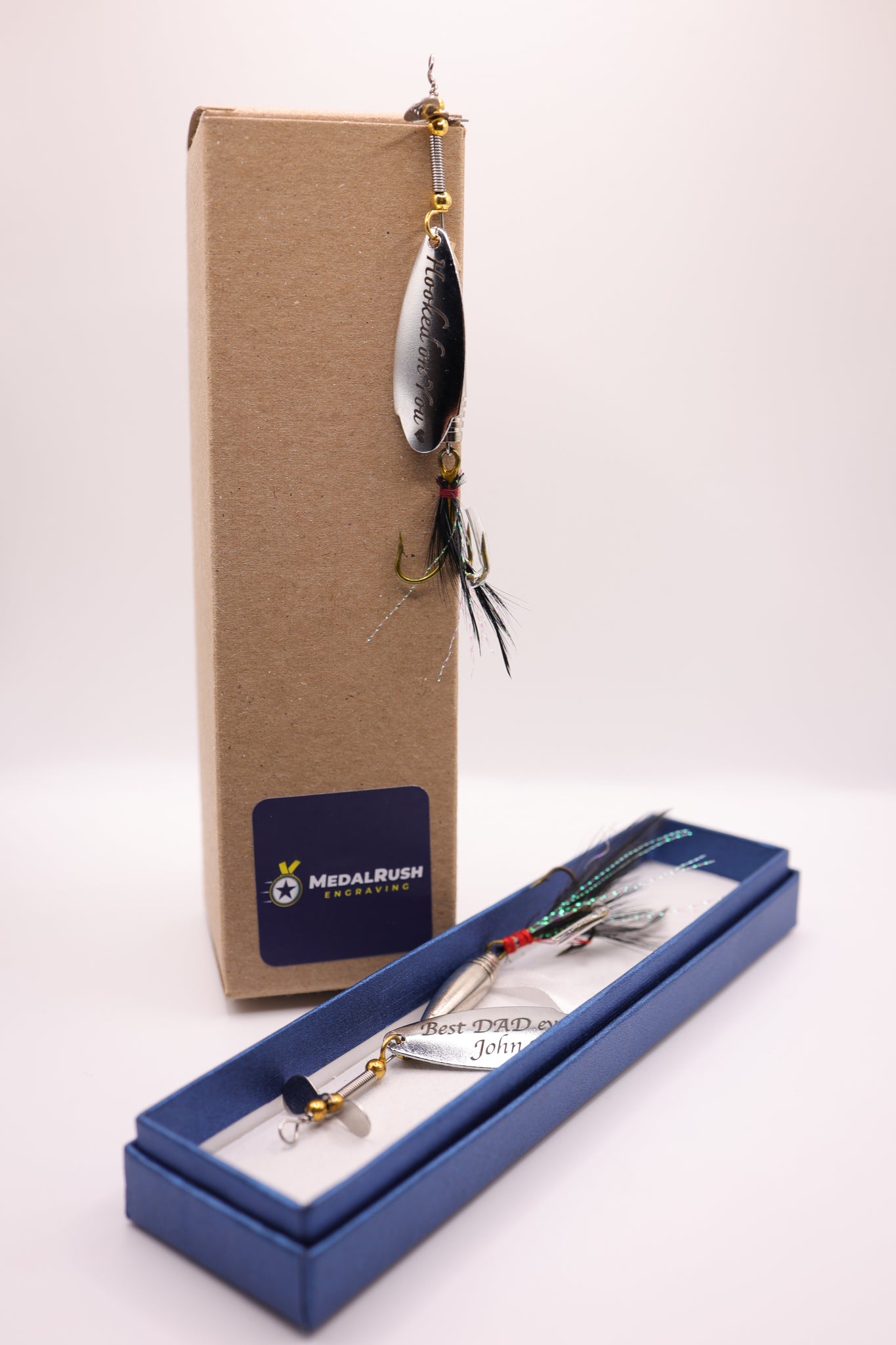 custom fishing lure boxes Personalized Engraved Fishing Lure Gift – Custom Fisherman Keepsake in